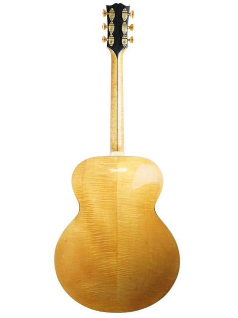 1939 Gibson L-5 guitar with a rich wooden back and neck, a timeless piece for collectors and musicians alike.
