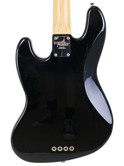 2005 Fender American Standard Jazz Bass in black, highlighting its classic style and craftsmanship.