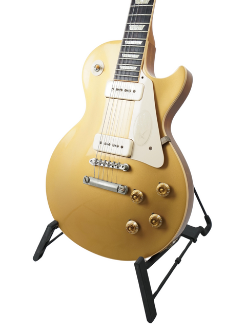 2011 Gibson Les Paul Standard Gold, Custom Historic VOS LPR-6 1956 Reissue, featuring a beautiful gold top design.