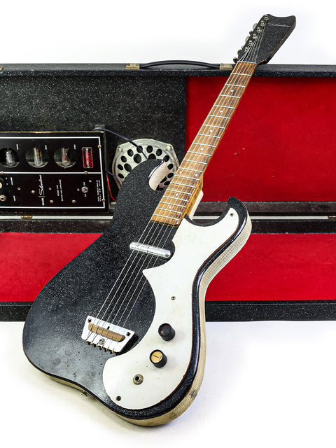 Vintage Harmony Silvertone 1448 with 'Amp-in-Case' - USA Mid 1960s