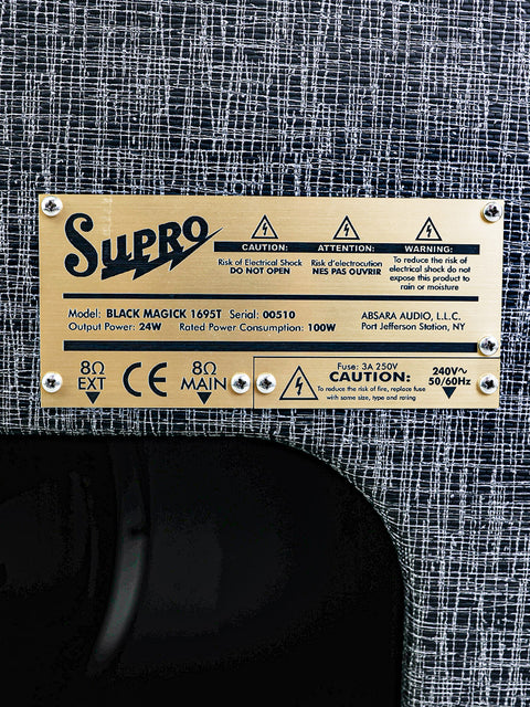 Supro Black Magick 1695T 25W Combo - USA 2015