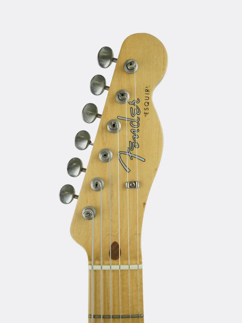 Fender Custom Shop '59 Esquire guitar headstock on a white background