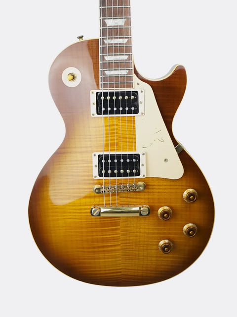  1995 Gibson Jimmy Page Signature Les Paul with a sunburst finish on a white background