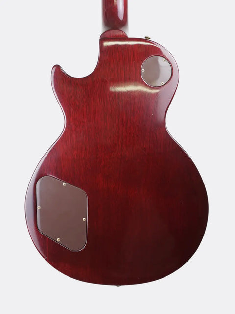 Back view of a 1995 Gibson Jimmy Page Signature Les Paul guitar on a white background