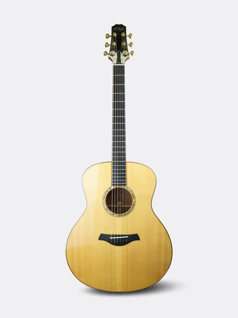 R. Taylor Style 1 acoustic guitar on a light gray background