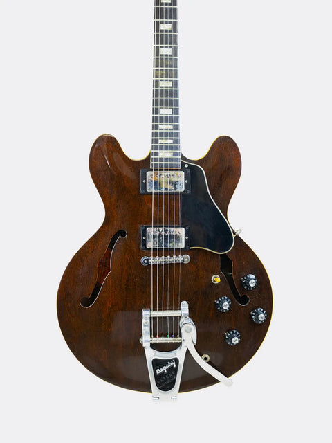 Gibson ES-335 guitar on a white background