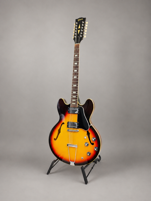 Vintage Gibson ES-335 12-String - USA 1967 — original-angle stand view 07