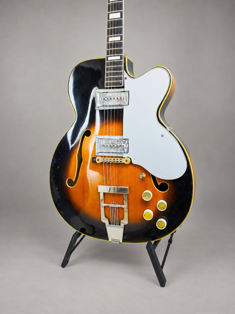 Vintage Kay Barney Kessel Jazz Special - USA 1959 — original-angle stand view 08