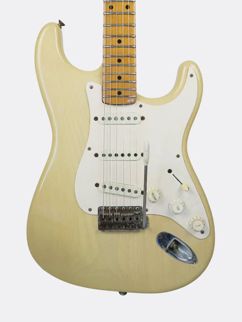 1954 Fender Stratocaster on a white background