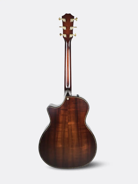 2018 Taylor K14ce with a brown finish on a white background
