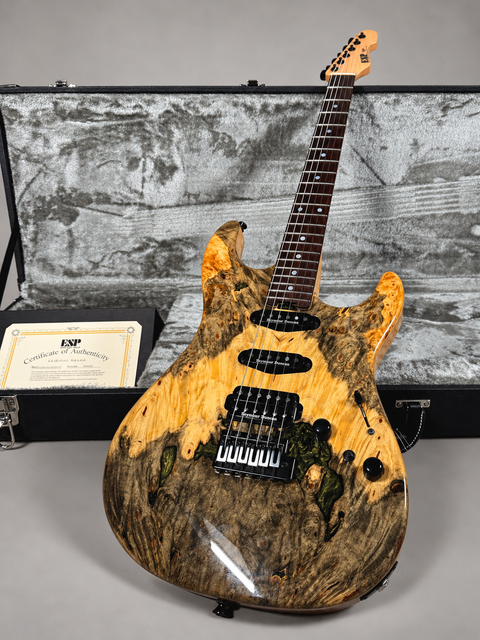 ESP Snapper CTM Custom Shop Buckeye Burl HR - Japan 2022, photo 13 of 13