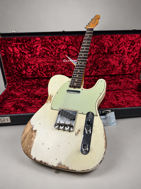 Fender Custom Shop Limited Edition '63 Telecaster Heavy Relic Super Faded Aged Olympic White - USA 2018, photo 13 of 13