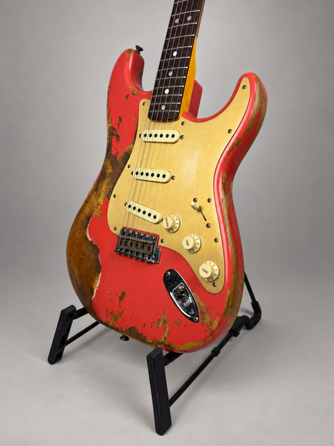 Fender Custom Shop Limited Edition Big Head Stratocaster Super Heavy Relic Aged Fiesta Red - USA 2019, photo 8 of 13