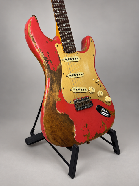 Fender Custom Shop Limited Edition Big Head Stratocaster Super Heavy Relic Aged Fiesta Red - USA 2019, photo 10 of 13