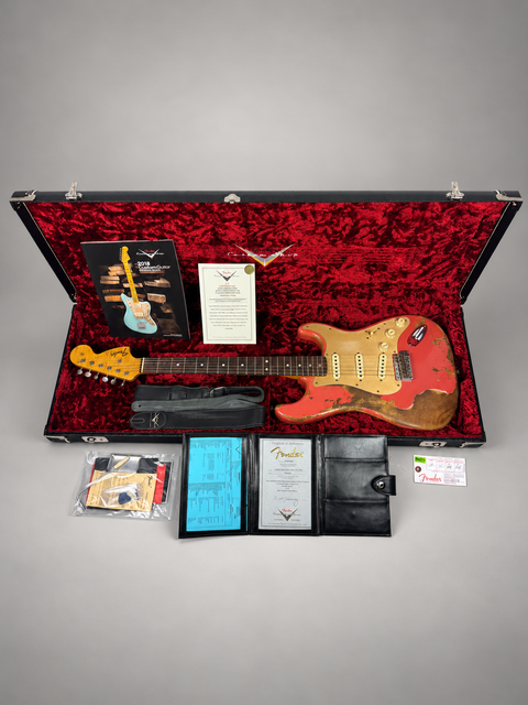 Fender Custom Shop Limited Edition Big Head Stratocaster Super Heavy Relic Aged Fiesta Red - USA 2019, photo 12 of 13