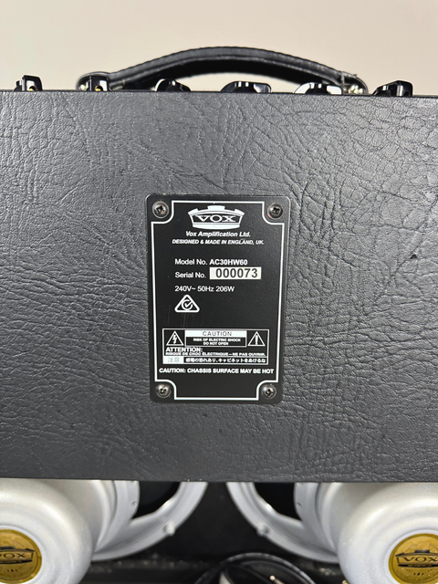 VOX AC-30HW 60th Anniversary - UK 2017