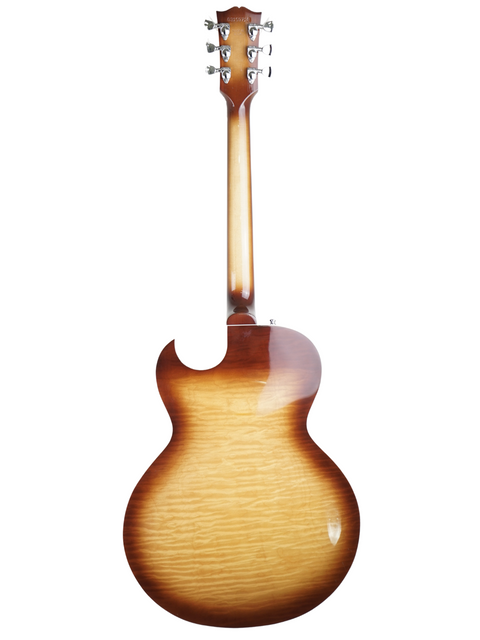 A Gibson Custom ES-137 Classic guitar with a rich brown body and neck, crafted in the USA in 2009.