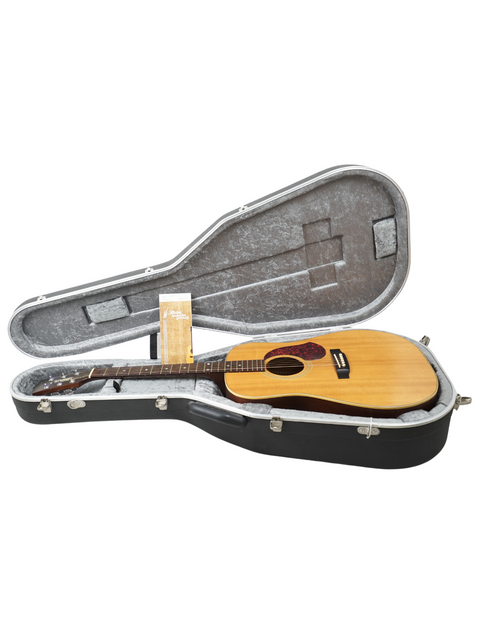 A Maton CW80/6 guitar nestled inside a vintage guitar case, showcasing its classic design from Australia, 1991.