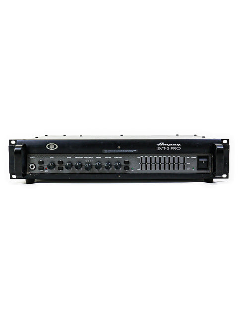 Ampeg SVT-3 Pro Bass Amp Head - straight front view showing LED display and control panel