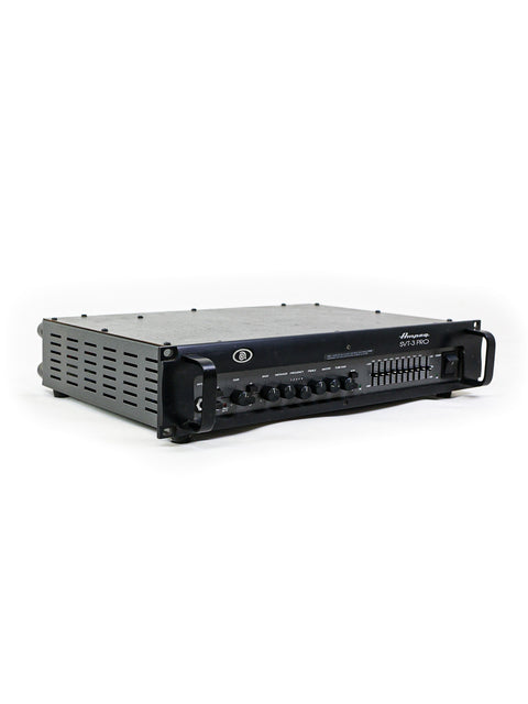 Ampeg SVT-3 Pro Tube/Solid State Bass Amplifier - straight front view in rack mount position