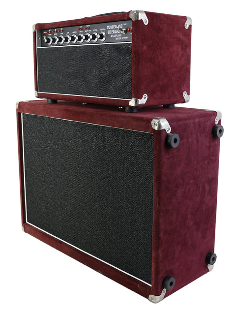 Amplified Nation Wonderland V2 Overdrive Amp 2021 front view showing boutique dual channel design and control layout