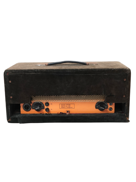 An old-school Orange Matamp 100W guitar amp in a sleek black case, a true gem from the UK circa 1970.