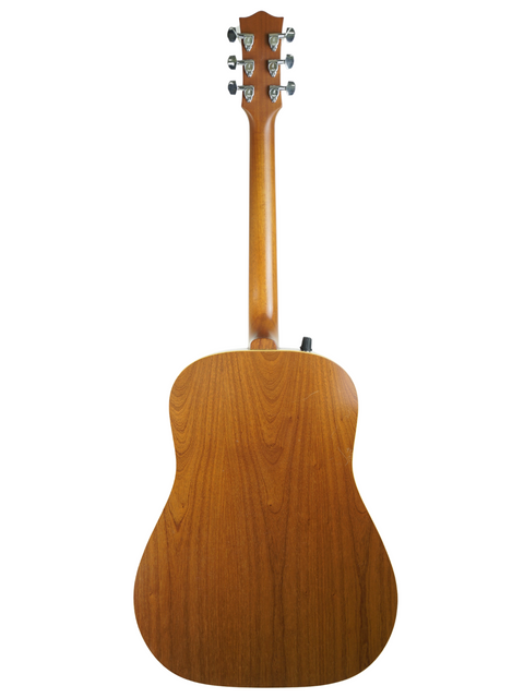Back view of a Maton EM300 acoustic guitar, showcasing its natural wooden body and craftsmanship from Australia, 1991.
