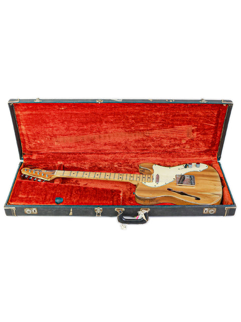 Classic 1971 USA Fender Telecaster Thinline electric guitar, known for its unique shape and vibrant sound.