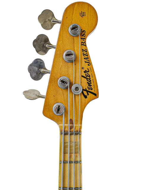 Classic 1974 Fender Jazz Bass, 4-string, representing vintage American craftsmanship and timeless design.