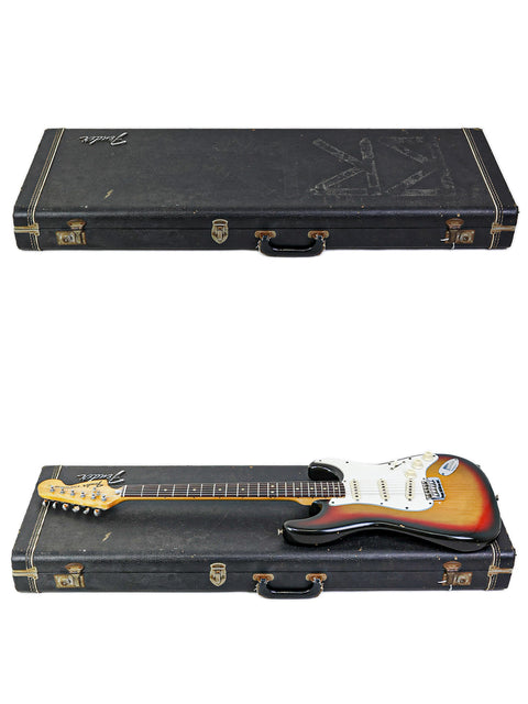 Classic 1974 Fender Stratocaster electric guitar, representing vintage American craftsmanship and iconic musical heritage.