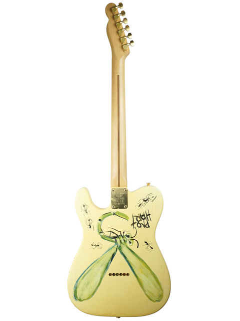 David Hart Guitars Pro Hart Telecaster in green and yellow, a 1994 limited edition piece from Australia.
