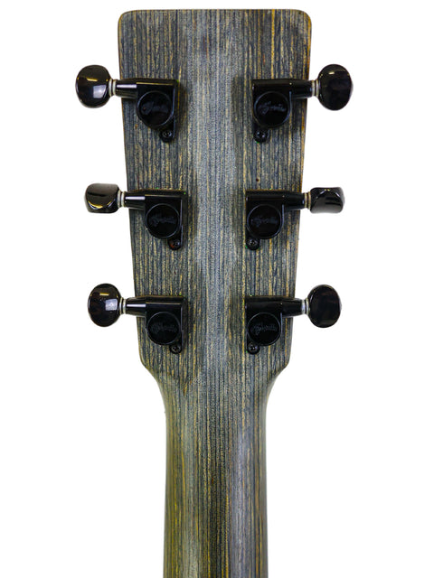 Detailed view of the neck of a Martin Cowboy X Limited Edition acoustic guitar, 74/250, crafted in the USA, 2000.