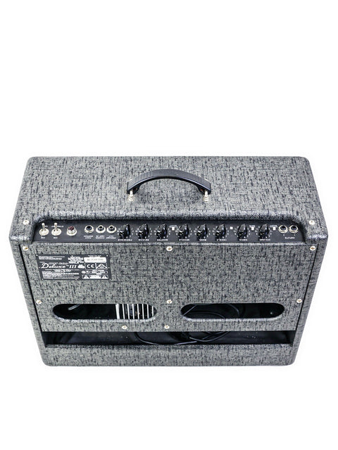 Fender George Benson Hot Rod Deluxe III amplifier in black and white, highlighting its stylish 2018 design.