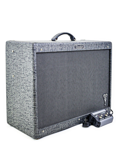 Fender George Benson Hot Rod Deluxe III amplifier with a unique black and white design, made in the USA, 2018.