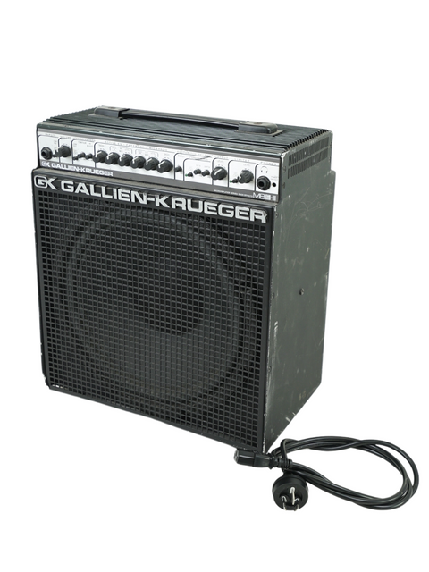 Gallien-Krueger MBE-III bass combo amplifier featuring a power cord and speaker, ideal for musicians seeking quality sound.