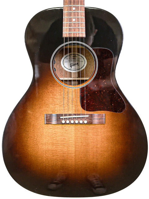 Gibson L-00 Standard Vintage Sunburst guitar from 2018, showcasing a stunning sunburst finish and classic design.