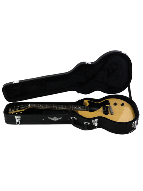 Gibson Les Paul Standard hard case designed for the 1956 TV Yellow model, reflecting vintage elegance and durability.