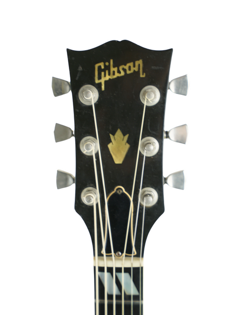 Iconic Gibson Les Paul Custom '59, a vintage 1977 model from the USA, highlighting its timeless sunburst design and craftsmanship.