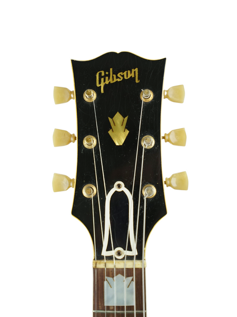 Left-handed 1955 Gibson Les Paul Custom Shop guitar, featuring a timeless design and rich vintage appeal.