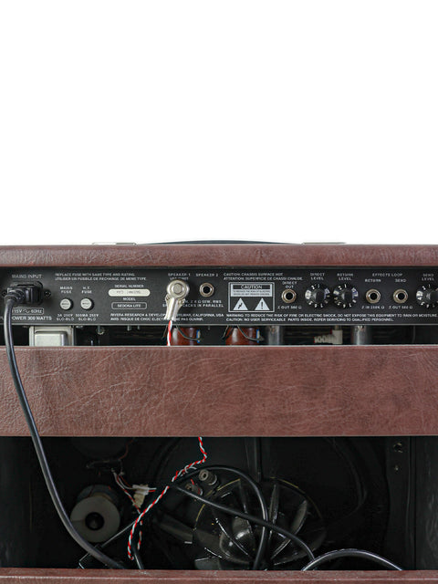 Rivera Sedona Lite 1 x 12" brown amplifier with wires and speaker, a 55W combo from the USA, 2010s era.
