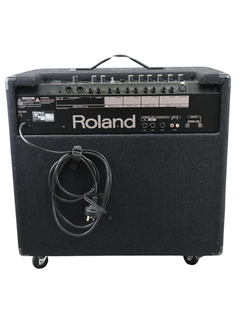 Roland RP-1 amplifier, a compact yet powerful keyboard amp, designed for musicians needing quality sound and portability.