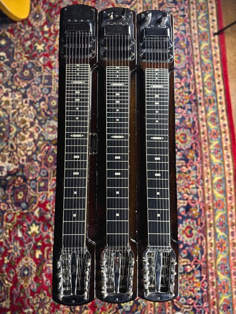 SOLD - Vintage Fender Stringmaster T8 Triple Neck Console Steel - USA 1964