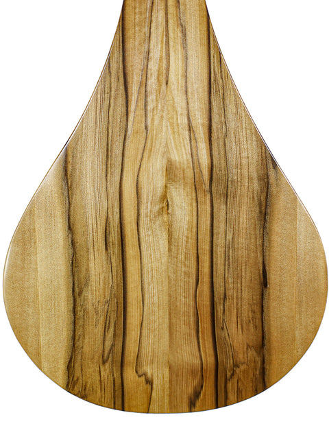 Tim Kill's 2013 wooden bowl with a stylish curved edge, reflecting the artistry of custom teardrop design from Australia.