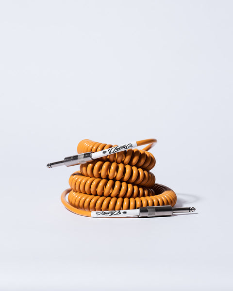 Voltage Cable Co. Vintage Straight to Straight Coil Cable 30ft - Caramel