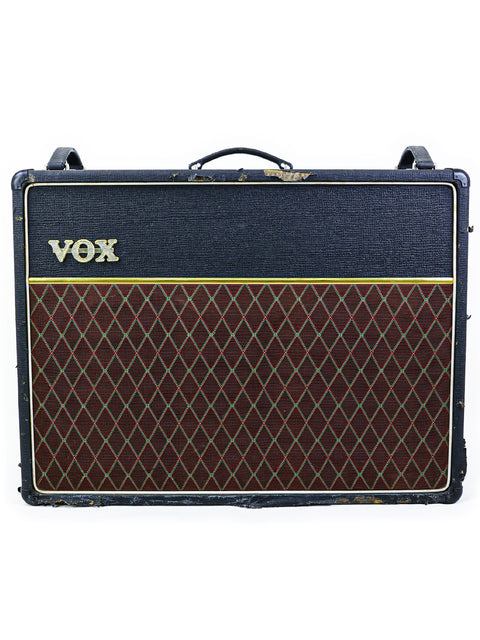 Vintage Vox AC30 head from 1994, known for its iconic sound and stylish design, a must-have for guitar lovers.