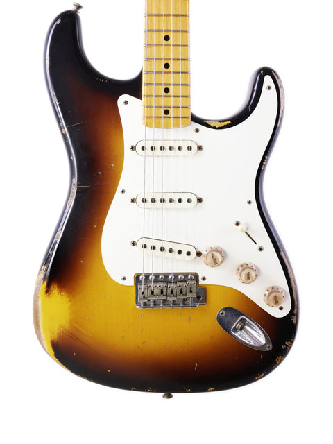 1964 Fender Custom Shop Stratocaster in sunburst, a stunning example of craftsmanship and iconic guitar design.
