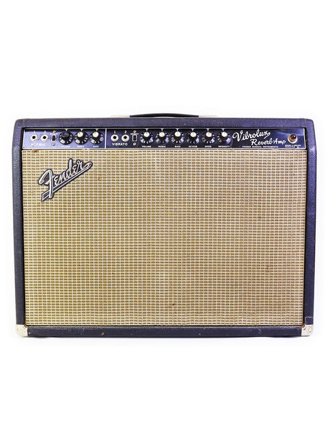 1965 Fender Twin Reverb amplifier, a vintage 35-watt combo known for its rich tone and iconic design.