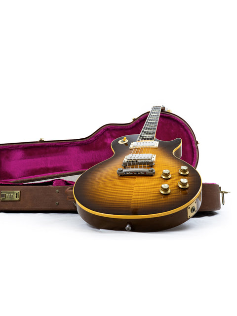 1993 Gibson Les Paul electric guitar with a case, featuring the Pre-Historic 1960 Reissue design by Yamano.