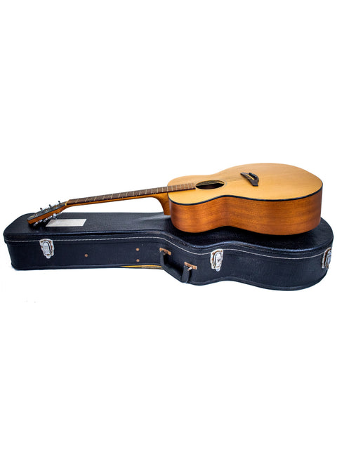 2008 Furch S40-CM guitar is displayed in its case on a bright white background.