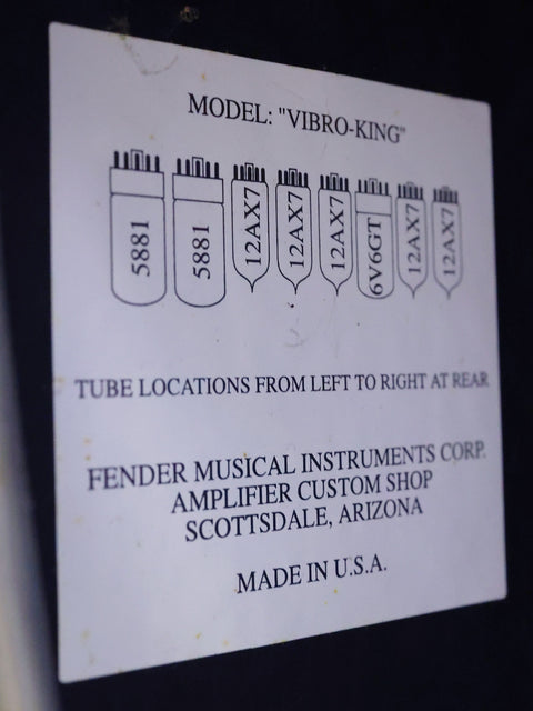 SOLD - Fender Custom Shop Vibro-King Combo Amp – USA 2003